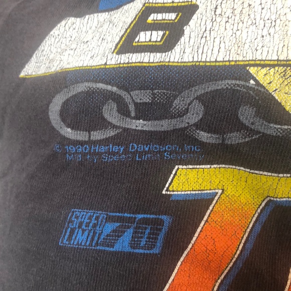 Vintage 1990 Harley-Davidson Distressed Tank Top L - Picture 4 of 8